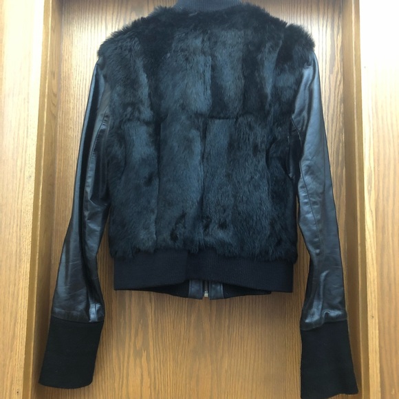 Mackage Leather And Fur Bomber - Picture 2 of 5